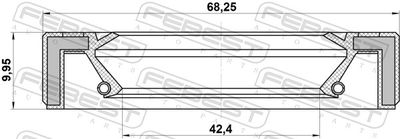 Сальник полуоси FORD 4431799