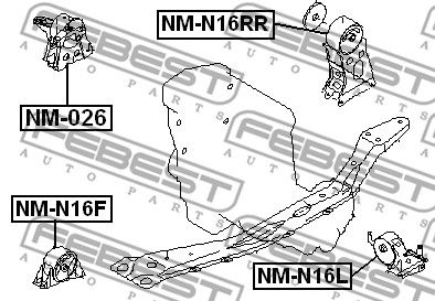 Опора двигателя TATSUMI TEG1018