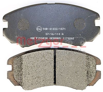 Колодки дискового тормоза с накладками в сборе Metzger 1170262