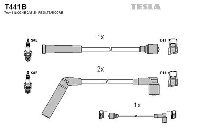 Провод высоковольтный TESLA T441B