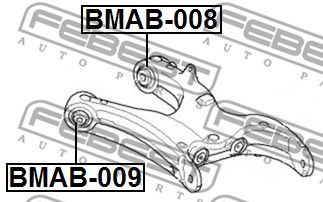 Сайлентблок заднего нижнего рычага FEBEST BMAB008