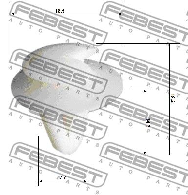 Клипса FEBEST 88570011