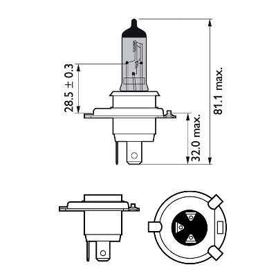 Комплект ламп PHILIPS 12342WVUSM