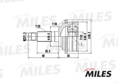 ШРУС наружный Miles GA20221