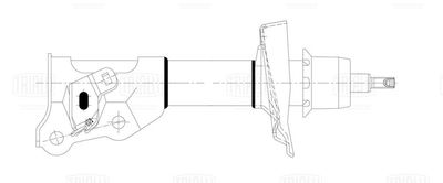 Стойка амортизатора передняя правая TRIALLI AG23351