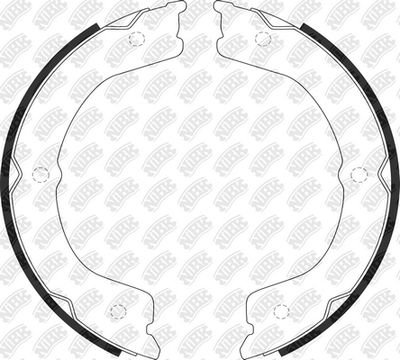 Колодки тормозные барабанные NIBK FN0654