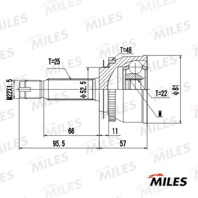 ШРУС наружный Miles GA20705