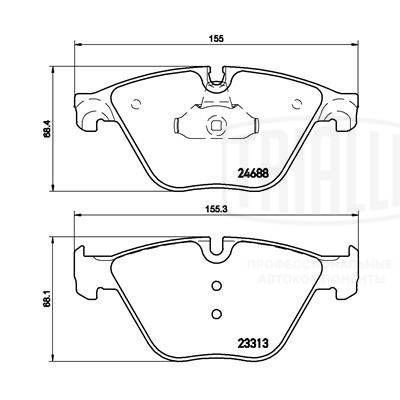 Колодки тормозные дисковые передние TRIALLI PF4189