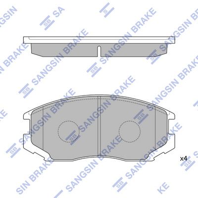 Колодки тормозные дисковые SANGSIN SP1142