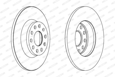 Диск тормозной FERODO DDF1306