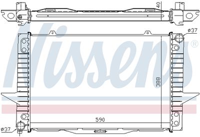 Радиатор системы охлаждения NISSENS 65536A