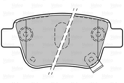 Комплект колодок для дискового тормоза VALEO 301812