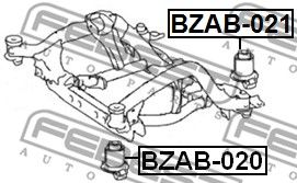 Сайлентблок заднего подрамника FEBEST BZAB021