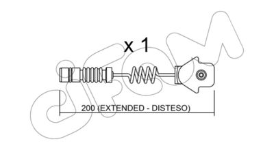 Датчик износа тормозных колодок TRUSTING SU012