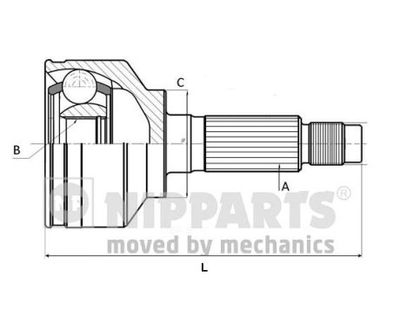 ШРУС наружный комплект NIPPARTS N2823032