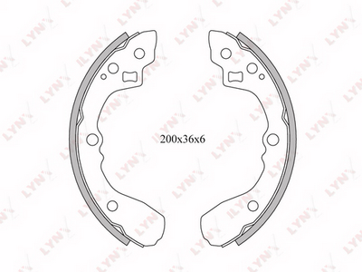 Колодки тормозные задние LYNXauto BS4400