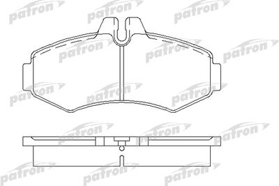 Колодки тормозные дисковые передние PATRON PBP1304