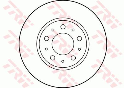 Диск тормозной передний TRW DF2671