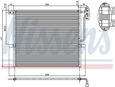 Радиатор кондиционера NISSENS 94761