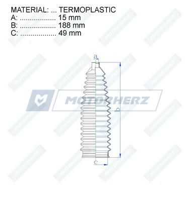 Пыльник рулевой рейки MotorHerz RDZ0471MG