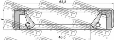 Сальник раздаточной коробки SUZUKI 2928366J00