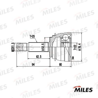 ШРУС наружный Miles GA20660