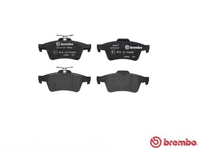 Колодки тормозные задние BREMBO P59042