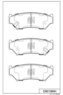 Колодки тормозные дисковые передние MK KASHIYAMA D9019MH