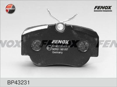 Колодки тормозные дисковые FENOX BP43231