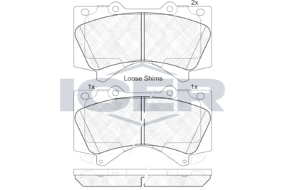 Колодки тормозные ICER 181874