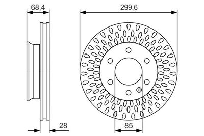 Диск тормозной BOSCH 0986479R78
