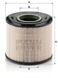 Фильтр топливный MANN-FILTER PU1033X