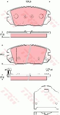 Колодки тормозные дисковые TRW GDB3409