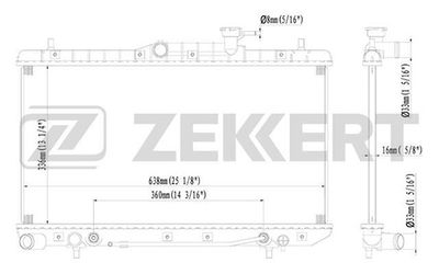 Радиатор охлаждения двигателя Zekkert MK1156