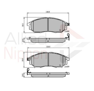 Колодки тормозные передние ALLIED NIPPON ADB31524