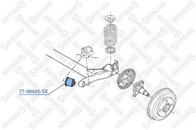 Сайлентблок задней балки STELLOX 7700695SX