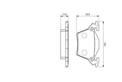 Колодки тормозные задние BOSCH 0986460002
