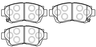 Колодки тормозные дисковые передние HSB HP5034