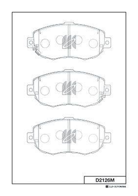Колодки тормозные дисковые MK KASHIYAMA D2126M