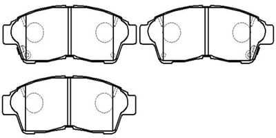 Колодки тормозные передние HSB HP5001