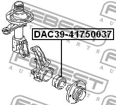 Подшипник передней ступицы FEBEST DAC3941750037