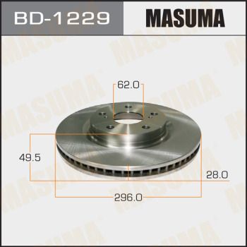Диск тормозной Masuma BD1229
