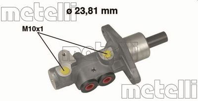 Цилиндр тормозной главный METELLI 050490