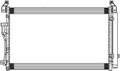 Радиатор кондиционера LUZAR LRAC0865