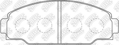 Колодки тормозные дисковые NIBK PN1212