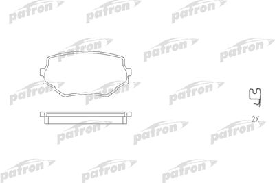 Колодки тормозные дисковые передние PATRON PBP1565