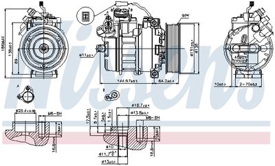 Компрессор кондиционера NISSENS 89371