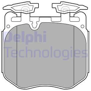 Колодки тормозные дисковые DELPHI LP3304