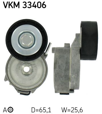 Ролик поликлинового ремня натяжной SKF VKM33406