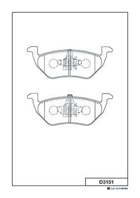 Колодки тормозные дисковые MK KASHIYAMA D3151